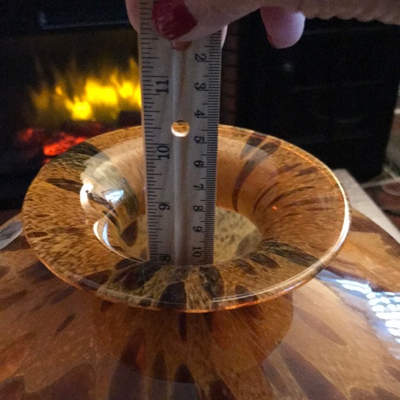 Tortoise MAESTRI VETRAI Handblown Glass Vase - Picture 6 of 8